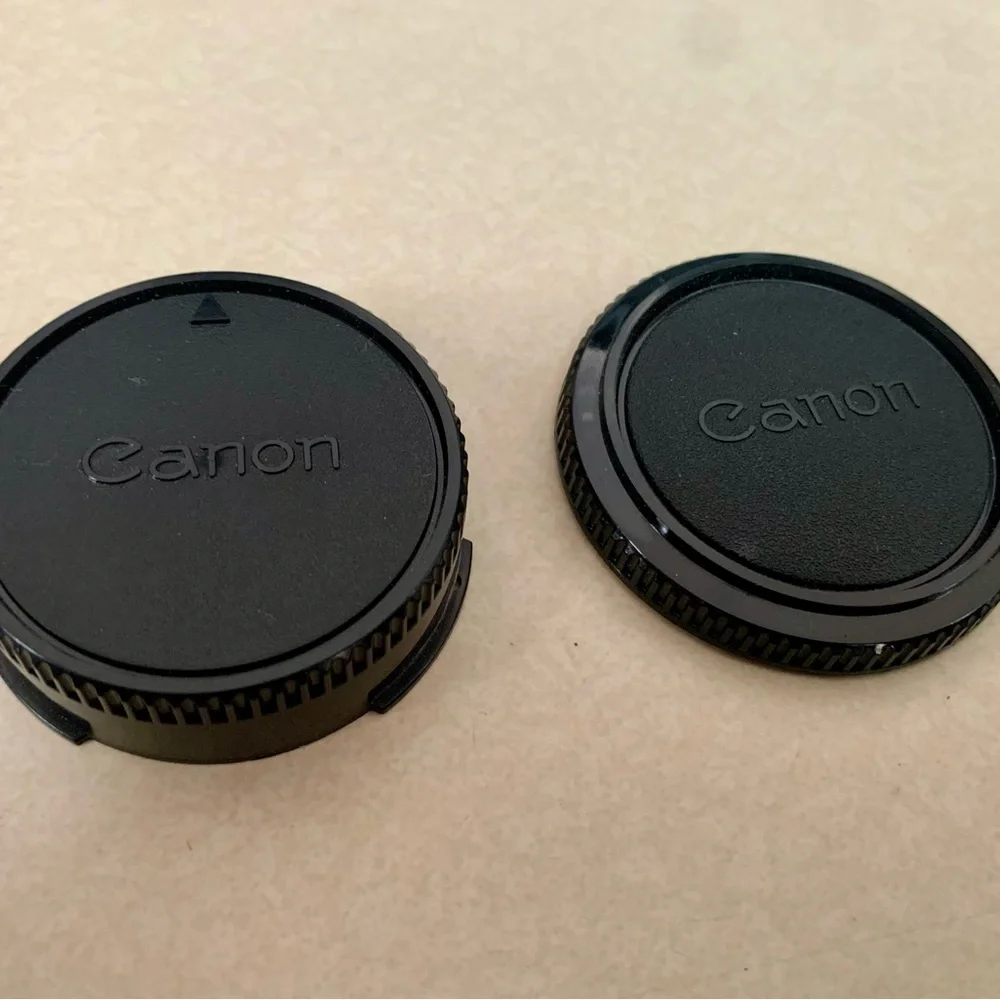 Genuine Front & Rear Lens Caps For Canon FD 24mm F/2.8 Wide Angle MF Lens
